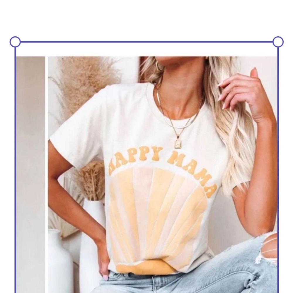 Happy Mama Graphic T Shirt XL, good.